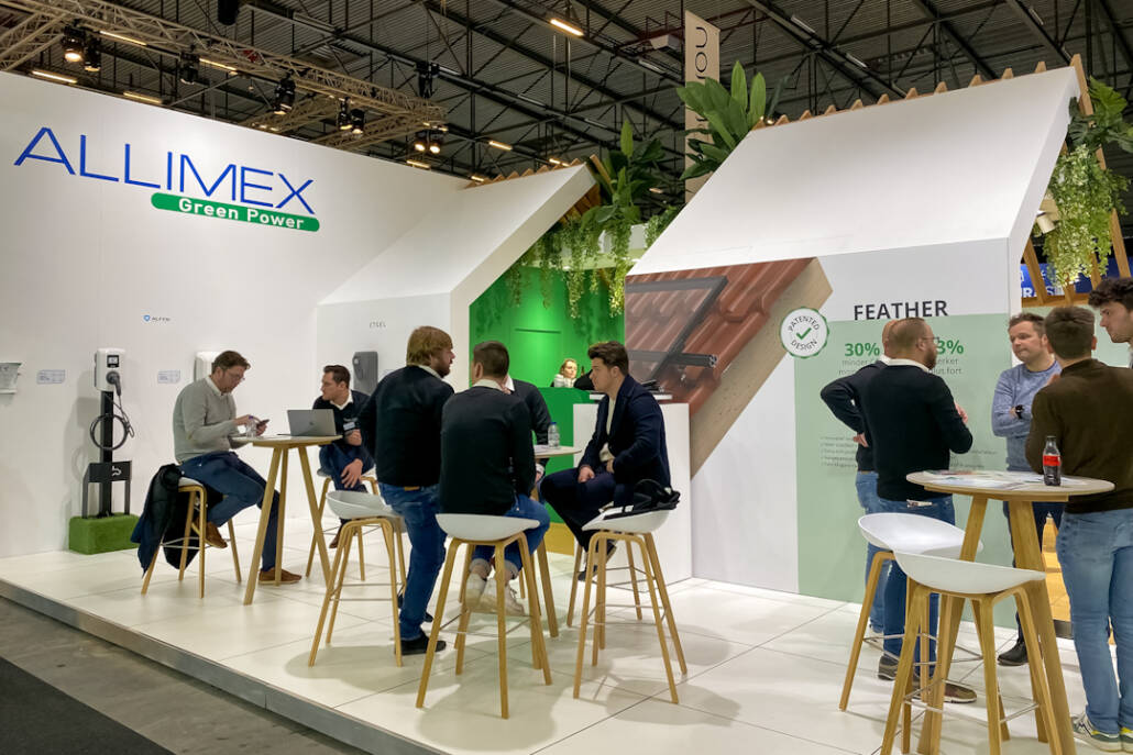 Hospitality zone op de beursstand van Allimex Green Power